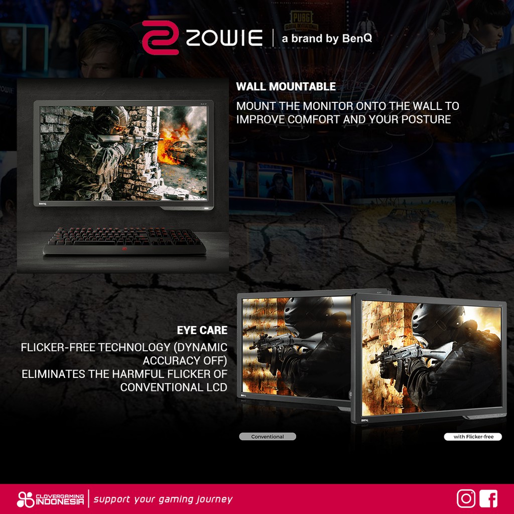 BenQ Zowie XL2411P 144Hz 24 Inch Gaming E-Sports Monitor LED XL 2411 P