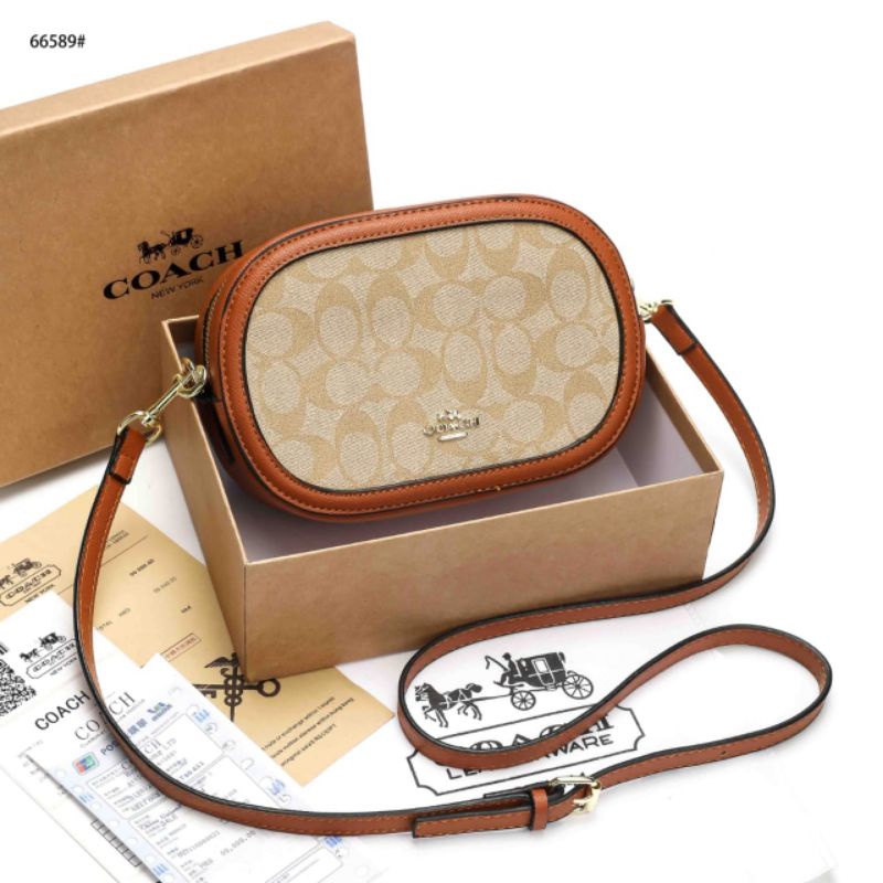 TAS SELEMPANG WANITA KEKINIAN /TAS WANITA IMPORT/ TAS BRANDED/ COACH CAMERA