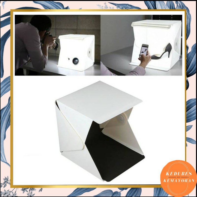 Studio  Mini Untuk  Foto  Produk Online / Mini Photo Studio Portable Magic Box with led [KK]