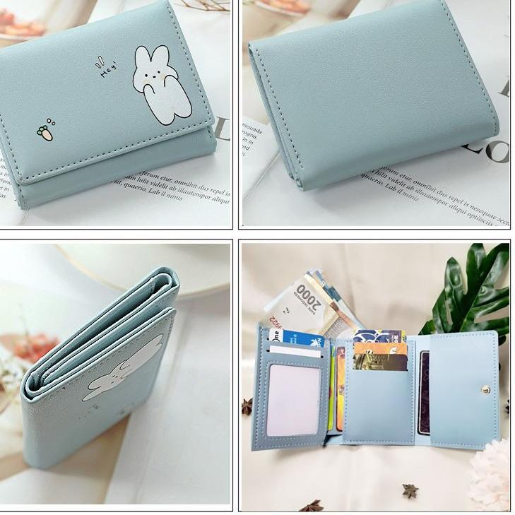 495RSV W14 Dompet Mini Wanita Motif Binatang Lucu Kantong Koin Cewek Kartu Uang Foto Cantik Women Wa