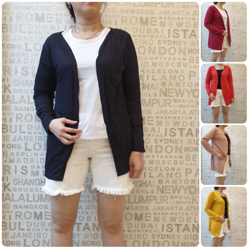 promo cardigan XL dewasa spandek tgn panjang