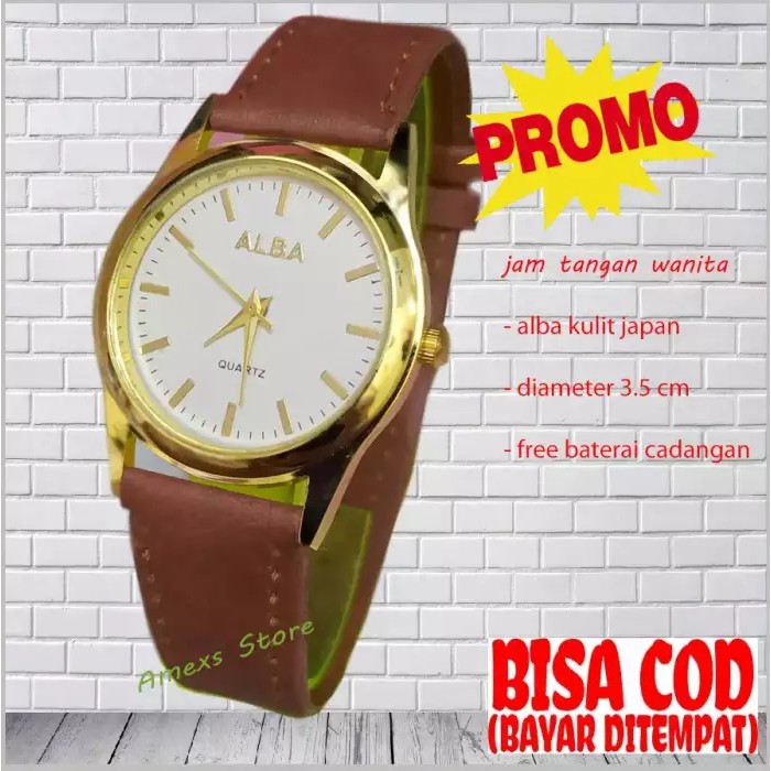 JAM TANGAN WANITA ALBA KULIT JAPAN