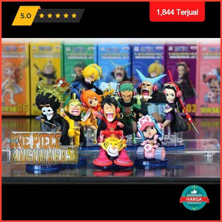 Action Figure Set Wcf One Piece Mugiwar 56 Vol 1 & 2 One Piece Original Terlaris