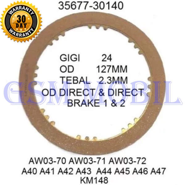 Kampas Kopling Matic Kijang Pajero Escudo 03-72LE 35677-30140 10006847