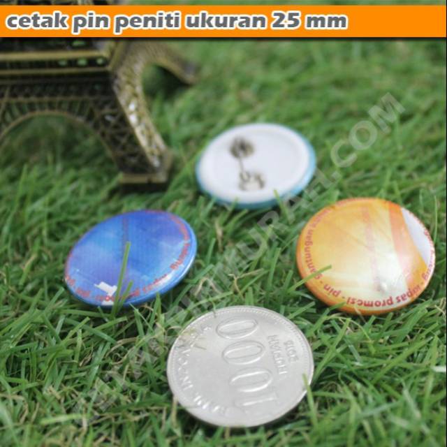 Cetak pin murah ukuran 25 mm, custom pin murah, grosir pin, tempat bikin pin, tokopin, souvenir pin