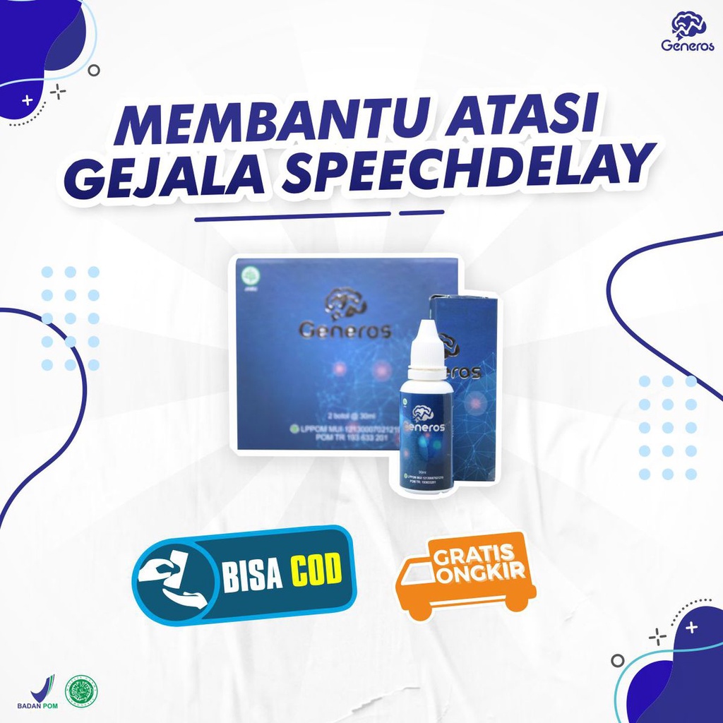 Generos Speech Delay Vitamin dan Nutrisi Otak Anak Original Paket 1 Box