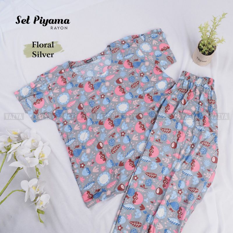 Set Piyama Rayon Motif ( Katalog 1 )