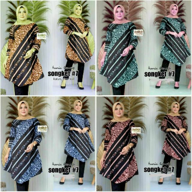 Tunik Batik Soloan Premium Ld 102-108