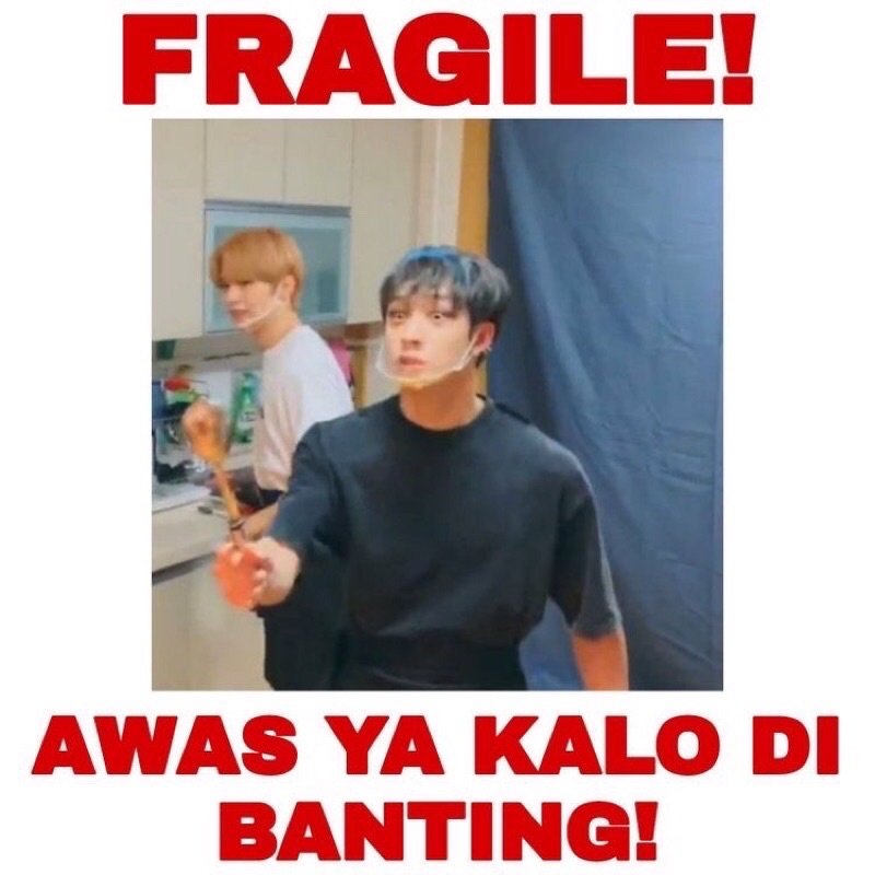 PART 2 STIKER FRAGILE KPOP LUCU KOREA STIKER JANGAN DIBANTING-O