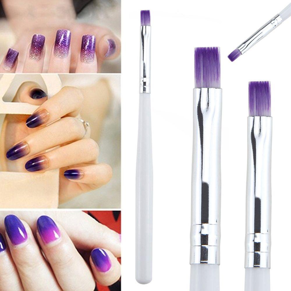 AUGUSTINA Agustina Nail Art Pen Gradient Purple Brush Polish Lukisan Menggambar Kuas Kuku Akrilik