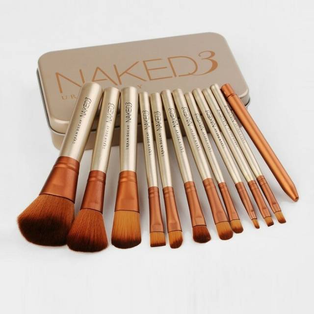 KUAS KALENG NAKED3 ISI 12 PCS