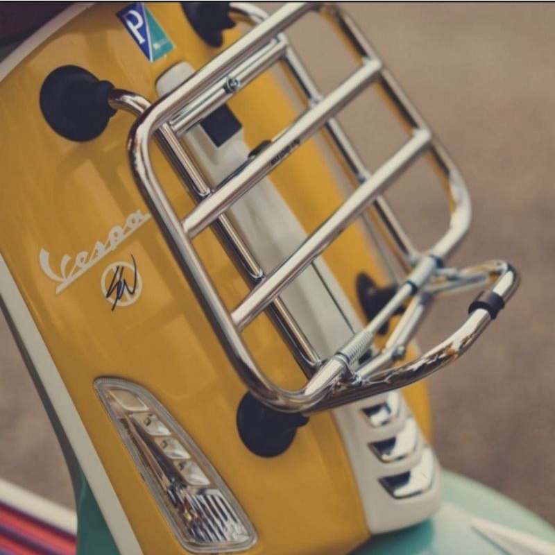 Front Rack/Rak Depan Vespa Primavera dan New Sprint.Aksesoris Frontrack Vespa