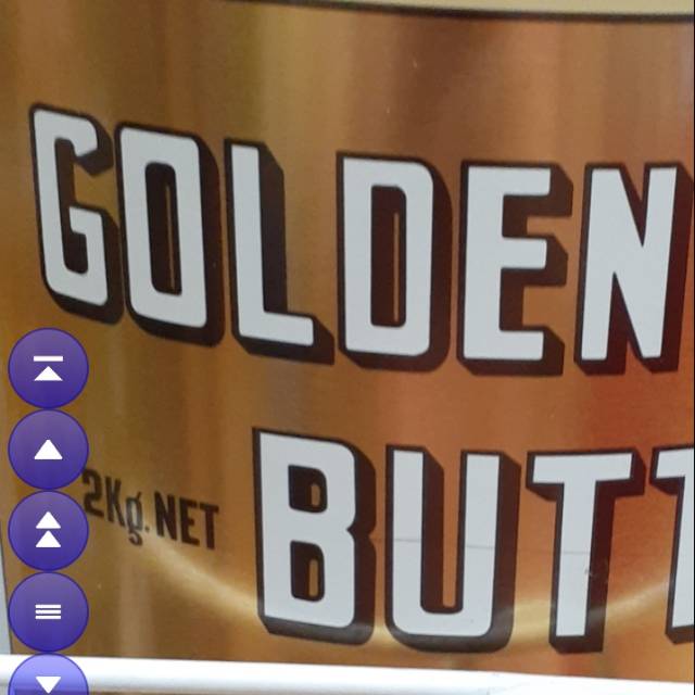

Golden churn butter