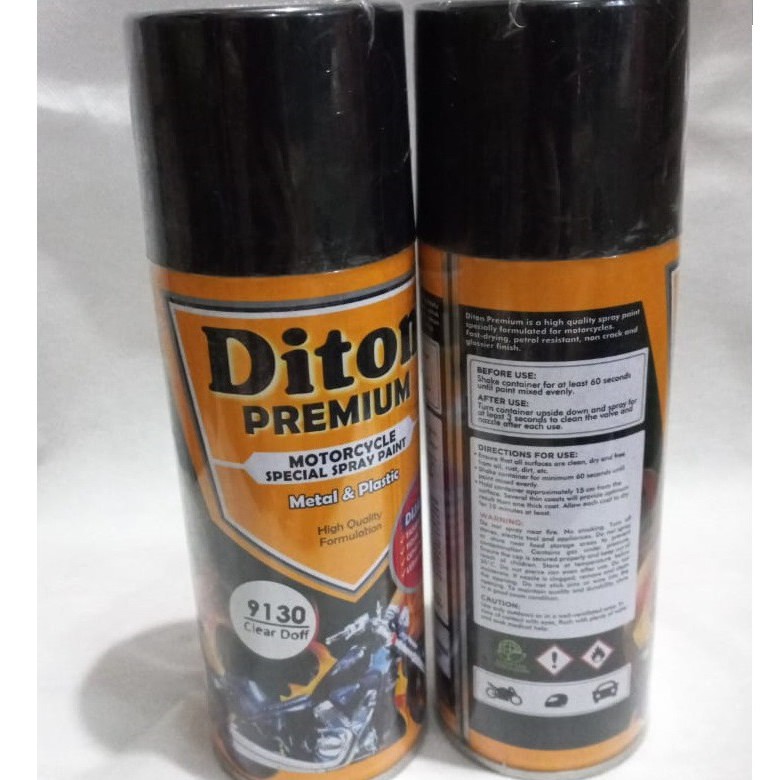 Pilok Pilox Cat Semprot DITON Premium 9130 Clear Doff / Clear Dop / Matte Clear (400cc / 400ml)