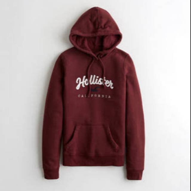 red and white hollister hoodie