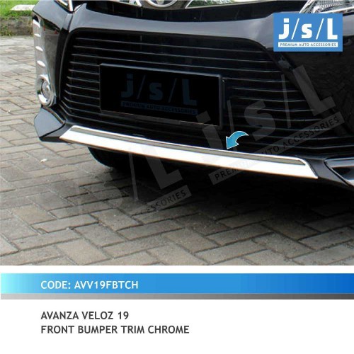 List Bumper Depan Avanza Veloz 2019 Chrome