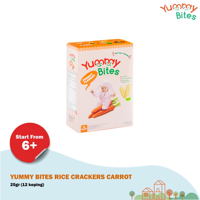 Yummy Bites Carrot Flavour (50 g) 24pc