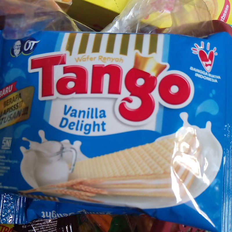 Tango Mini Wafer Varian Rasa Coklat Vanilla 16 Gr By Crr