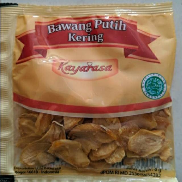 

bumbu masak : Bawang putih kering kemasan 6 gram merk KAYARASA
