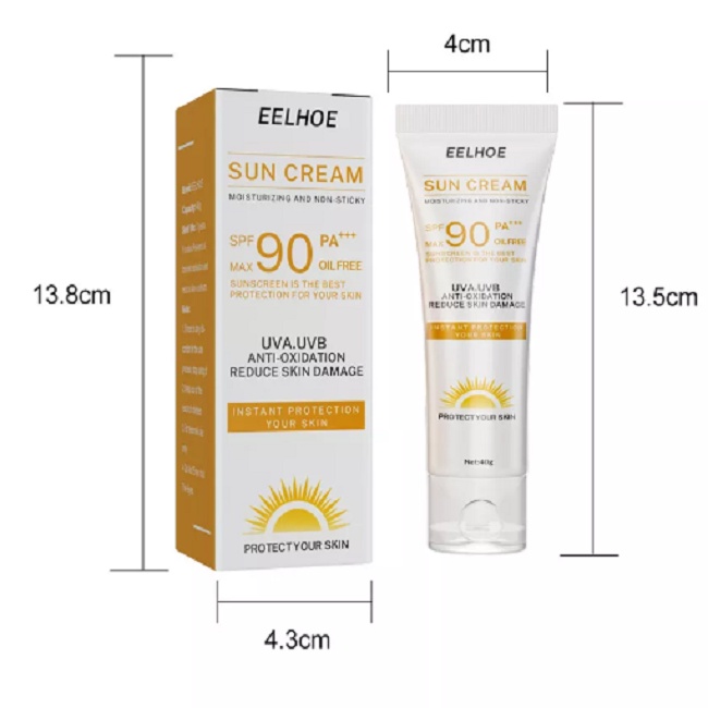 Sunblock  Suncreen Dewasa Wajah dan Badan Krim Tabir Surya Isolasi 40G Krim Pelindung Wajah dan Tubuh