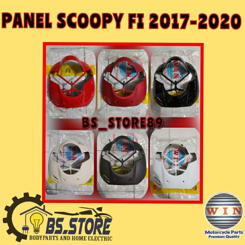 TAMENG DEPAN COVER LAMPU SCOOPY FI K93 2017-2020 | DASI PANEL SCOOPY FI ESP K 93 /TAMENG DEPAN MOTOR HONDA SCOOPY FI 2017 2018 2019 HITAM MERAH DOFF PUTIH KREM GREY DOFF