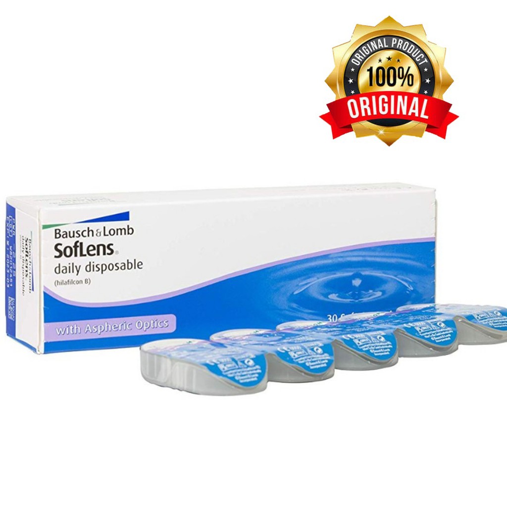 SOFTLENS CLEAR BAUSCH AND LOMB BENING ISI 30 KEPING DAILY HARIAN