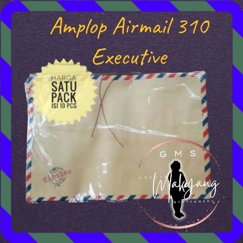 

Amplop Airmail 310(Pack-10lbr)/Amplop Lamaran Kerja/Map Tali Kertas/Amplop Coklat