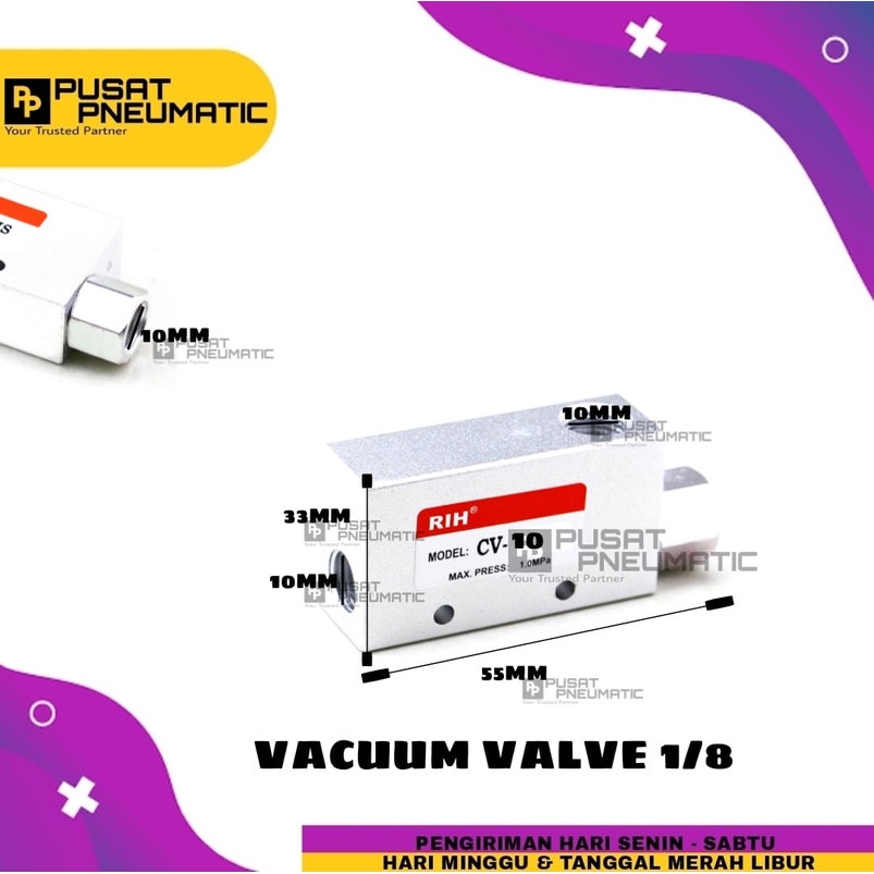 VACUM VALVE / VACUM EJECTOR 1/8"