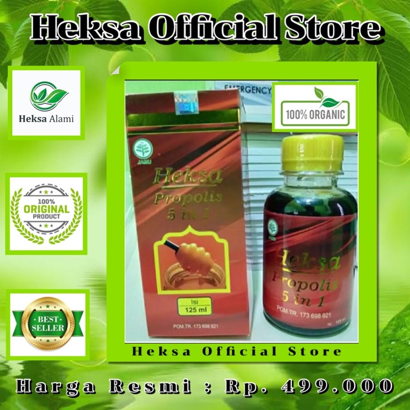 Heksa Propolis 5 in 1 | Herbal BPOM Terbaik Untuk Penyakit Jantung & Stroke