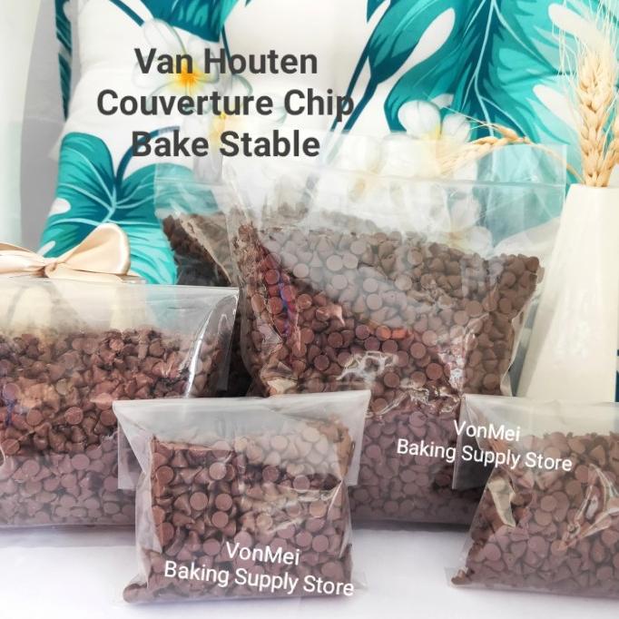 

[COD] VAN HOUTEN Bake Stable Dark Choco Chocolate Chip Chips 200 gr Repacked [COD]