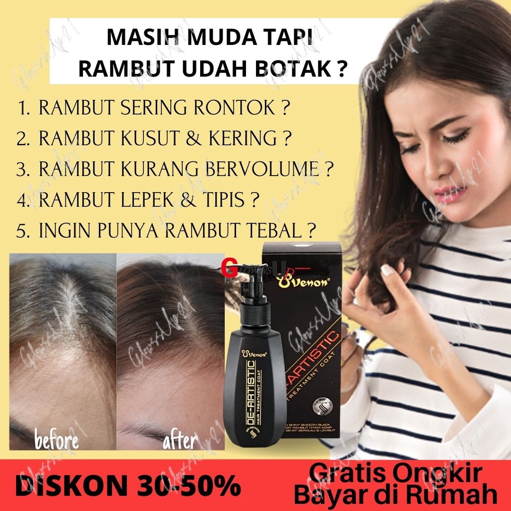 SERUM PELURUS RAMBUT VENON HITAM VITAMIN RAMBUT AMPUH ATASI RAMBUT RONTOK ORIGINAL PERAWATAN RAMBUT