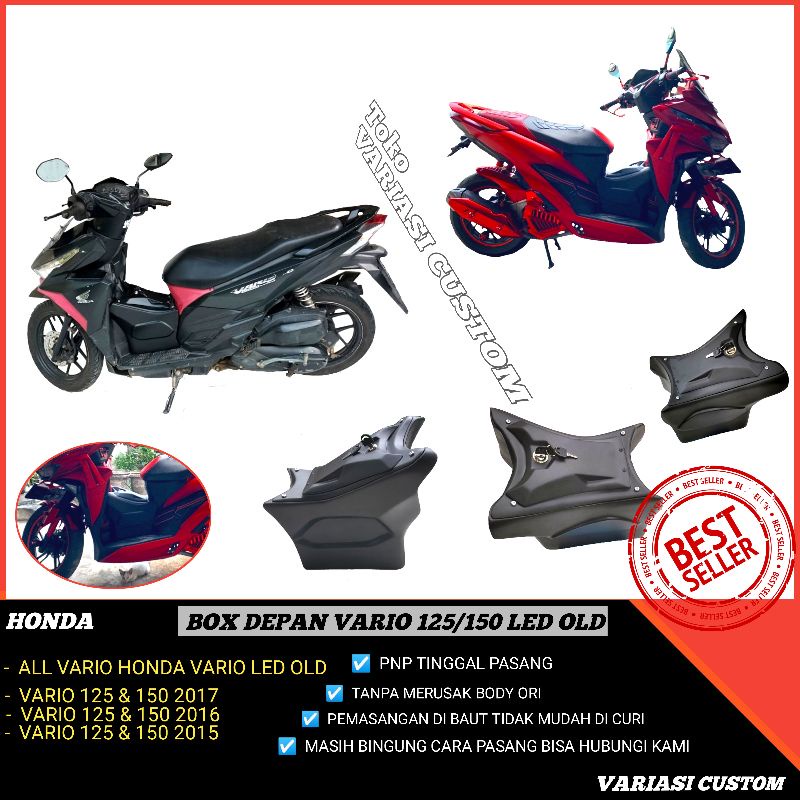 Box honda vario 125 led old aksesoris variasi custom bagus