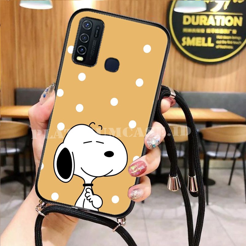 Softcase Kaca Cute Lanyard [GT-02] Oppo A53 A33 A12 A5S A1K A71 F5 F3