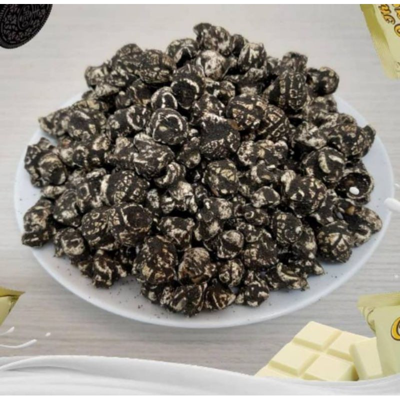 The Real Caramel Popcorn Cookies and Cream / Popcorn XXI - Popcorn Bioskop