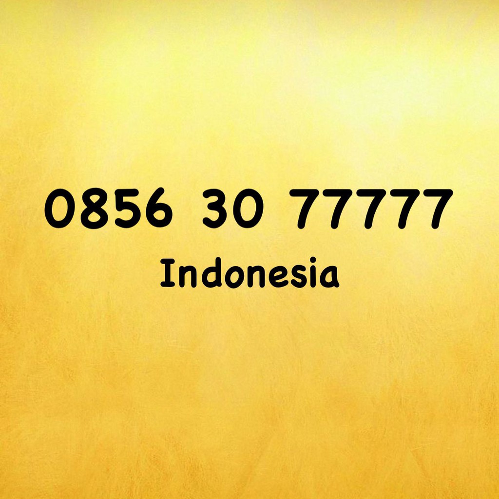 Nomor Cantik IM3 11 Digit Panca A - 77 - 777 - 7777 - 0856 30 77777