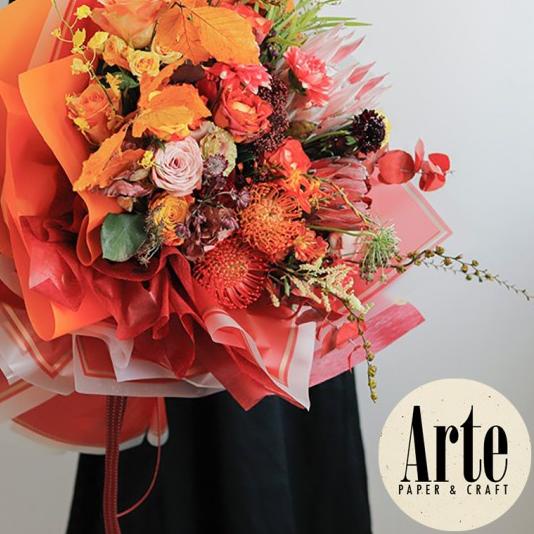 

➱ 20 Lembar Cellophane Frame Bingkai Tebal Kertas Buket Korea Bunga Flower Wrapping Paper Kado Arte Grosir Jakarta P.HX-038B ☟