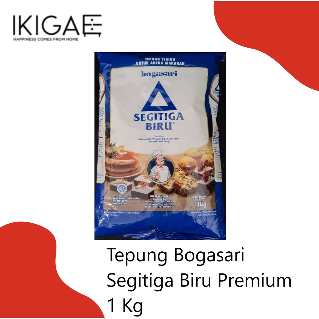 TEPUNG TERIGU BOGASARI SEGITIGA BIRU / CAKRA KEMBAR / LENCANA MERAH / KUNCI BIRU