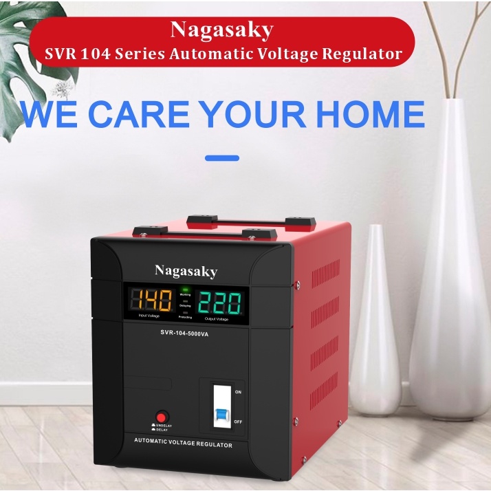 stabilizer digital automatic voltage regulator NAGASAKY SVR-104 SERI 3000va / 5000va