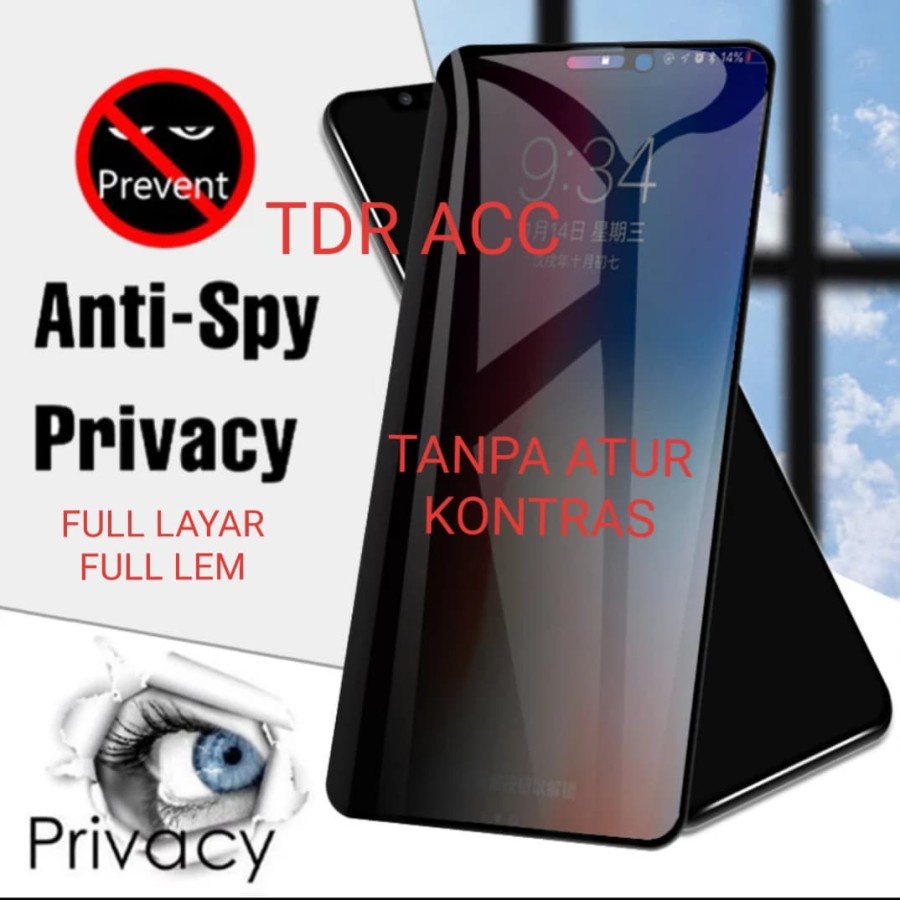 10D ANTI SPY FULL COVER - TEMPERED GLASS SAMSUNG A02/A02S/A03/A03 CORE/A03S/A04/A04E/A04S/A10/A10S/A11/A12/A13/A14/A14 5G/A20S/A21S/A22 4G/A22 5G/A23 4G/A23 5G/A24 4G/A30/A30S/A31/A32/A32 5G/A33/A34 5G/A50/A50S/A51/A52/A53/A54 5G/A70/A71/A72/A73