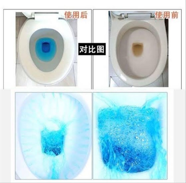 Tablet biru pembersih toilet penyegar closet