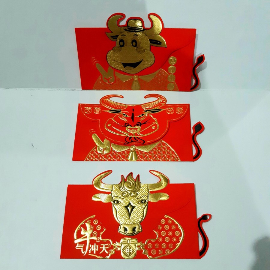 

angpao imlek 2021 shio kerbau LL0363 termurah LIMITED EDITION PREMIUM