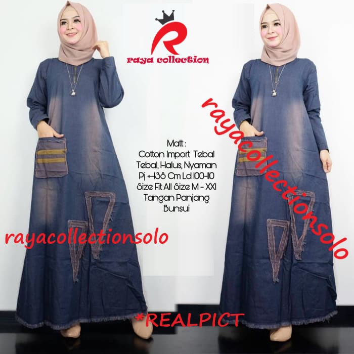 ARINKA MAXY /SHOFIYA MAXY GAMIS JEANS TERBARU BEST SELLER