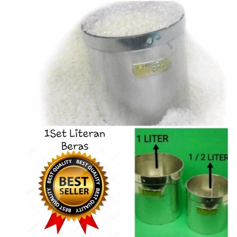 Literan Beras Takaran Beras Ukuran 1/2liter, 1 liter, 2 liter