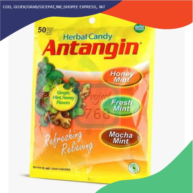 

Permen Antangin/Permen Herbal Pereda Masuk Angin Isi 50pcs/Bag