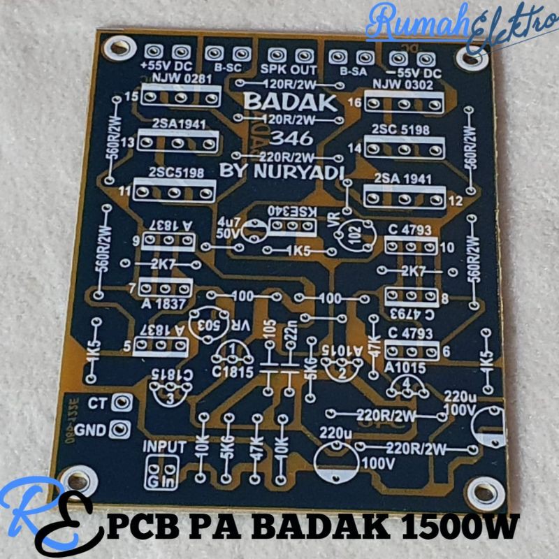 PCB DRIVER PA 1500W NKRI BADAK NKRI RHINO