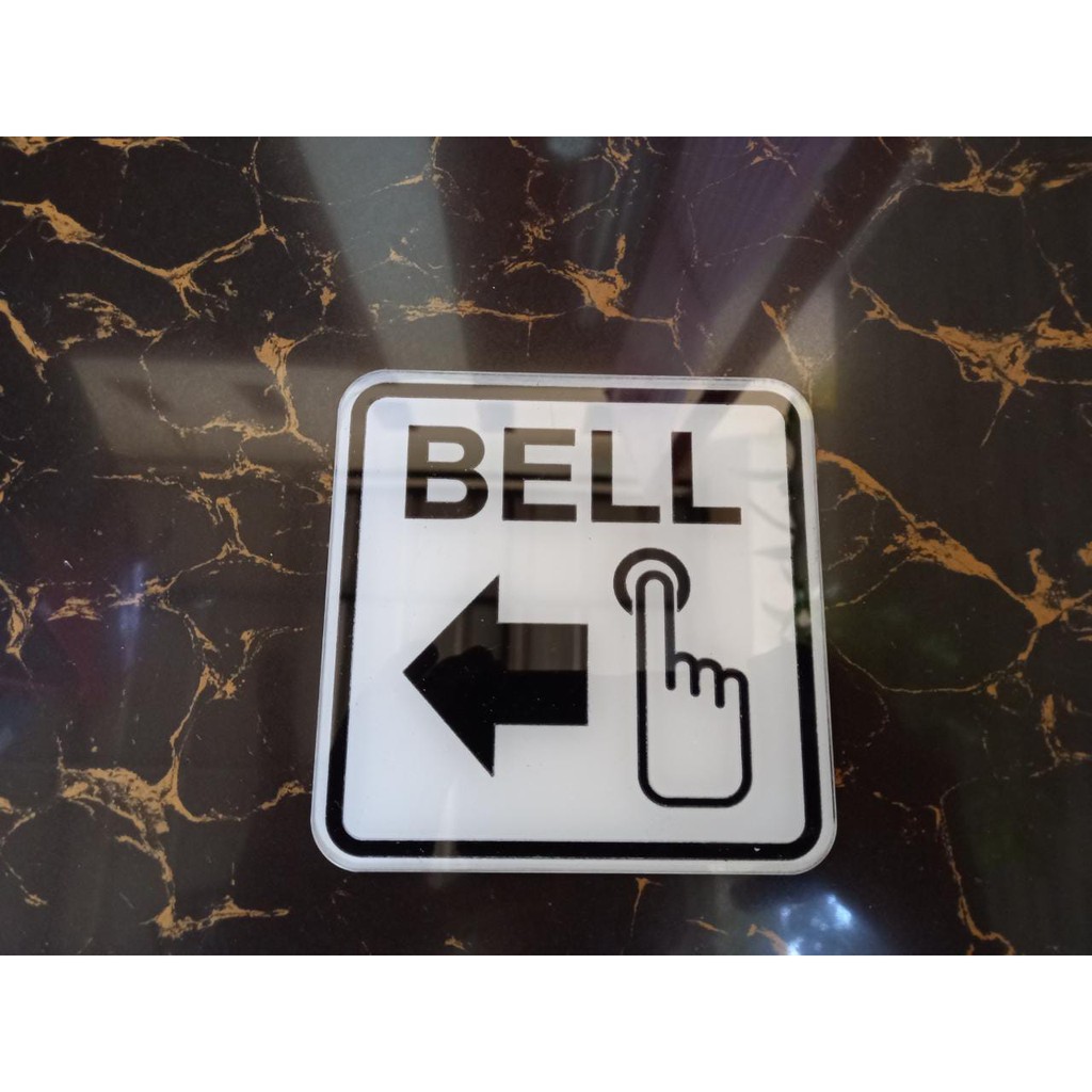 PAPAN NAMA BELL ACRYLIC