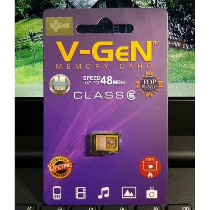 Memory Vgen 8gb Class6 / mmc V-Gen 8 GB Original 100%