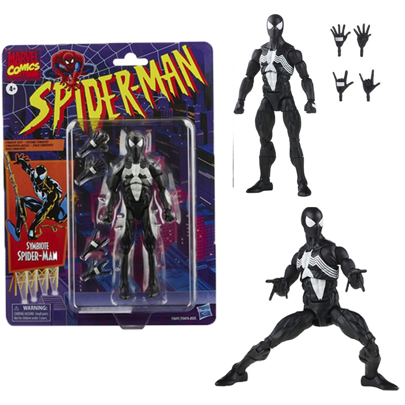 Mainan Boneka Action Figures Model Anime Spiderman Legends Ben Reilly / Symbiote Retro Bahan PVC Untuk Hadiah