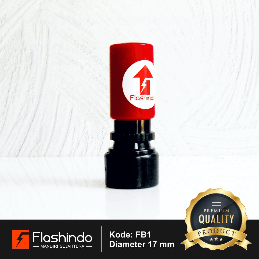 

Flashindo Stempel Warna Bulat Kecil | Diameter 17 mm | Stempel/Cap Voucher/Counter/Nama