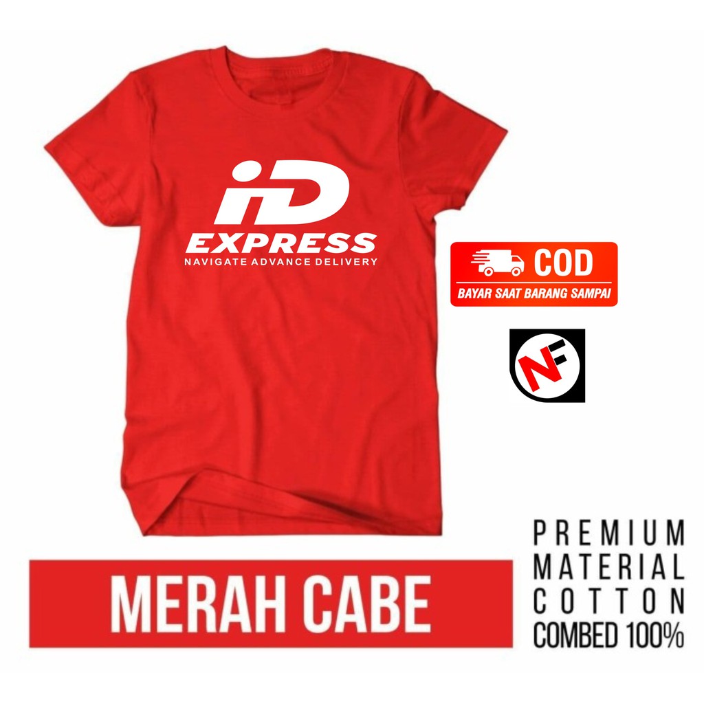 kaos ID EXPRESS  VARIAN 5 WARNA / KAOS KURIR / KAOS KEREN / KAOS MURAH / KAOS UNTUK PRIA DAN WANITA